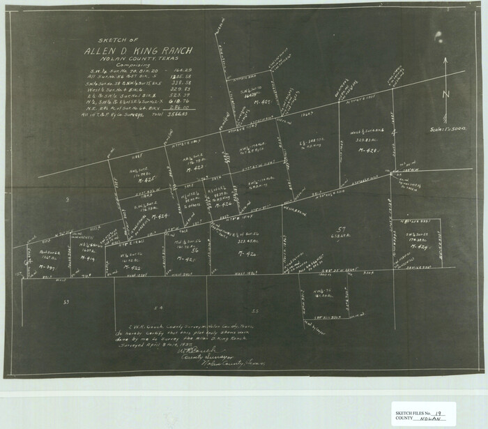 42167, Nolan County Sketch File 19, General Map Collection