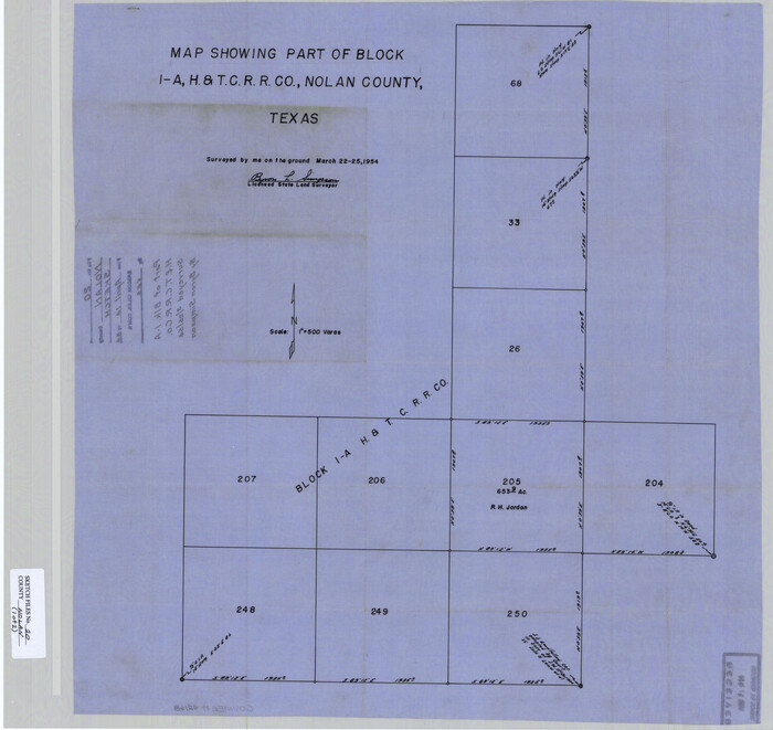 42168, Nolan County Sketch File 20, General Map Collection