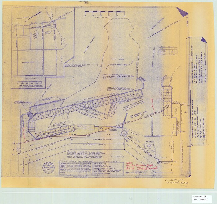 42199, Nueces County Sketch File 75, General Map Collection