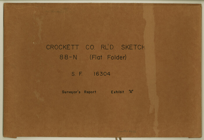 44132, Crockett County Rolled Sketch 88N, General Map Collection