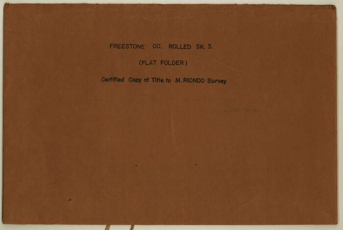44784, Freestone County Rolled Sketch 3, General Map Collection