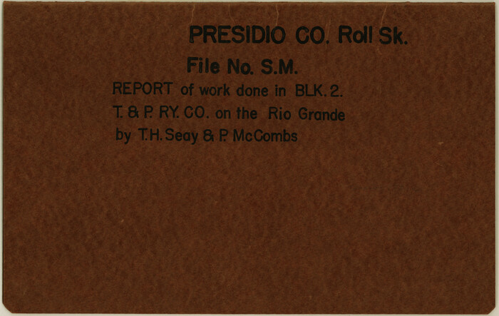 48822, Presidio County Rolled Sketch SM, General Map Collection