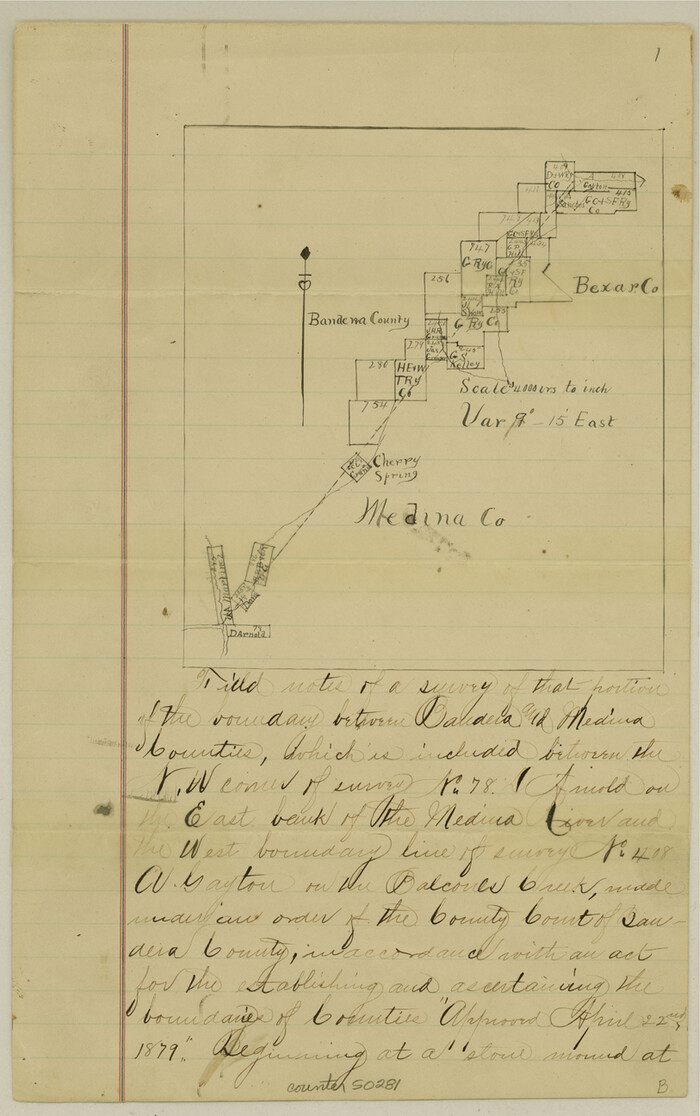50281, Bandera County Boundary File 4b, General Map Collection