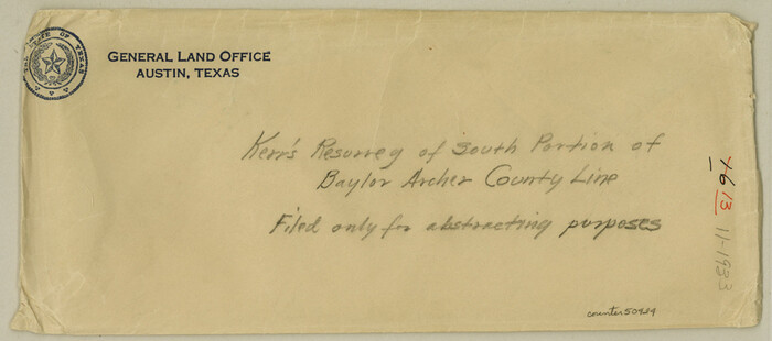 50424, Baylor County Boundary File 13, General Map Collection