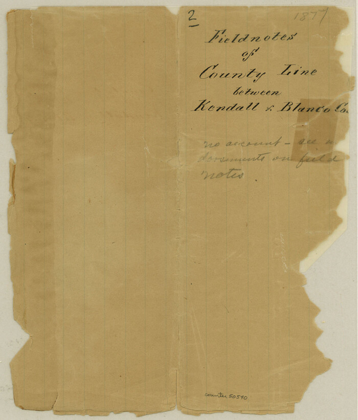 50540, Blanco County Boundary File 2, General Map Collection
