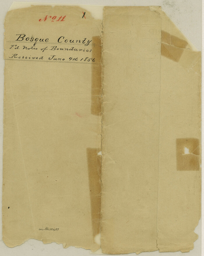 50689, Bosque County Boundary File 11, General Map Collection