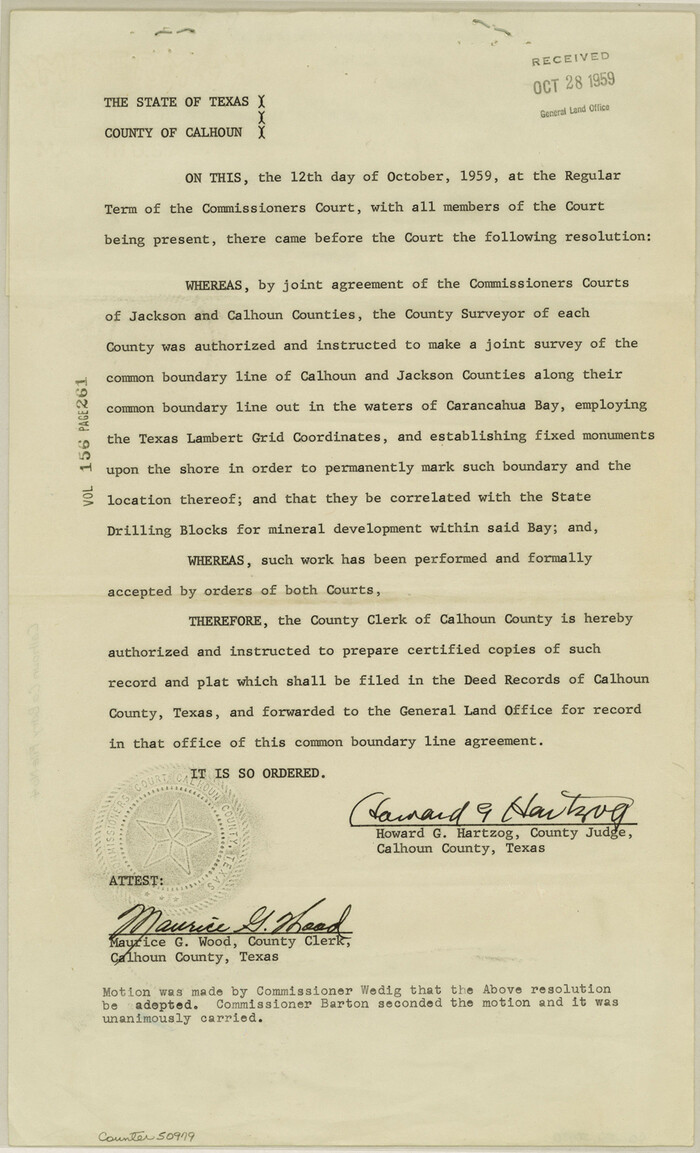 50979, Calhoun County Boundary File 4, General Map Collection