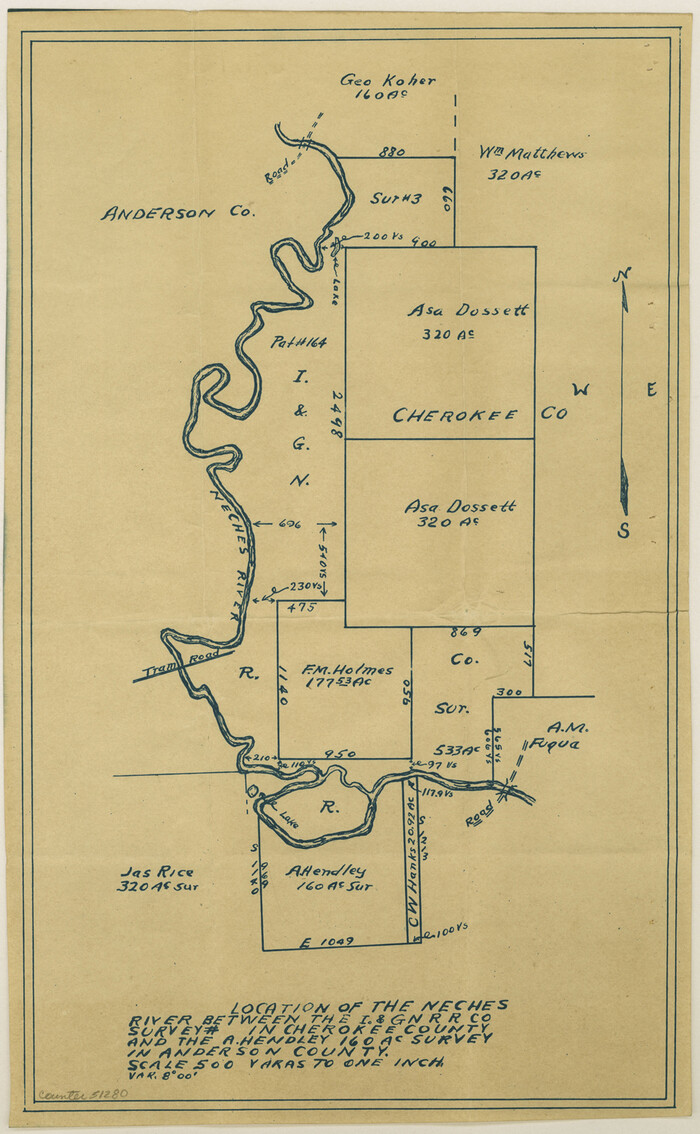 51280, Cherokee County Boundary File 2, General Map Collection