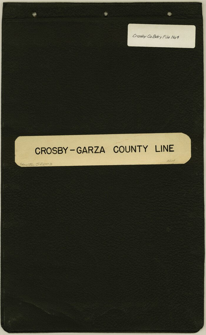 52003, Crosby County Boundary File 4, General Map Collection