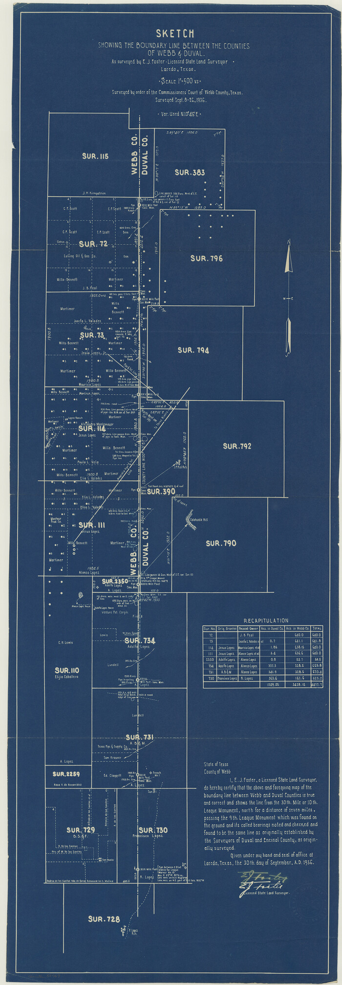 52767, Duval County Boundary File 4, General Map Collection