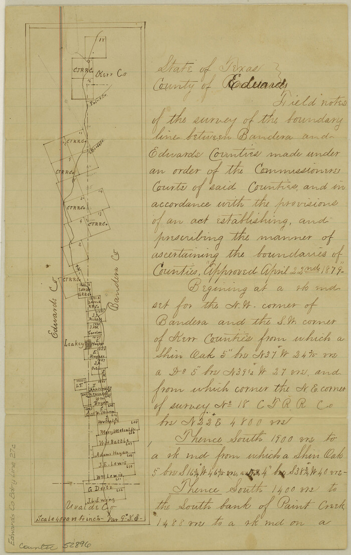 52896, Edwards County Boundary File 27c, General Map Collection