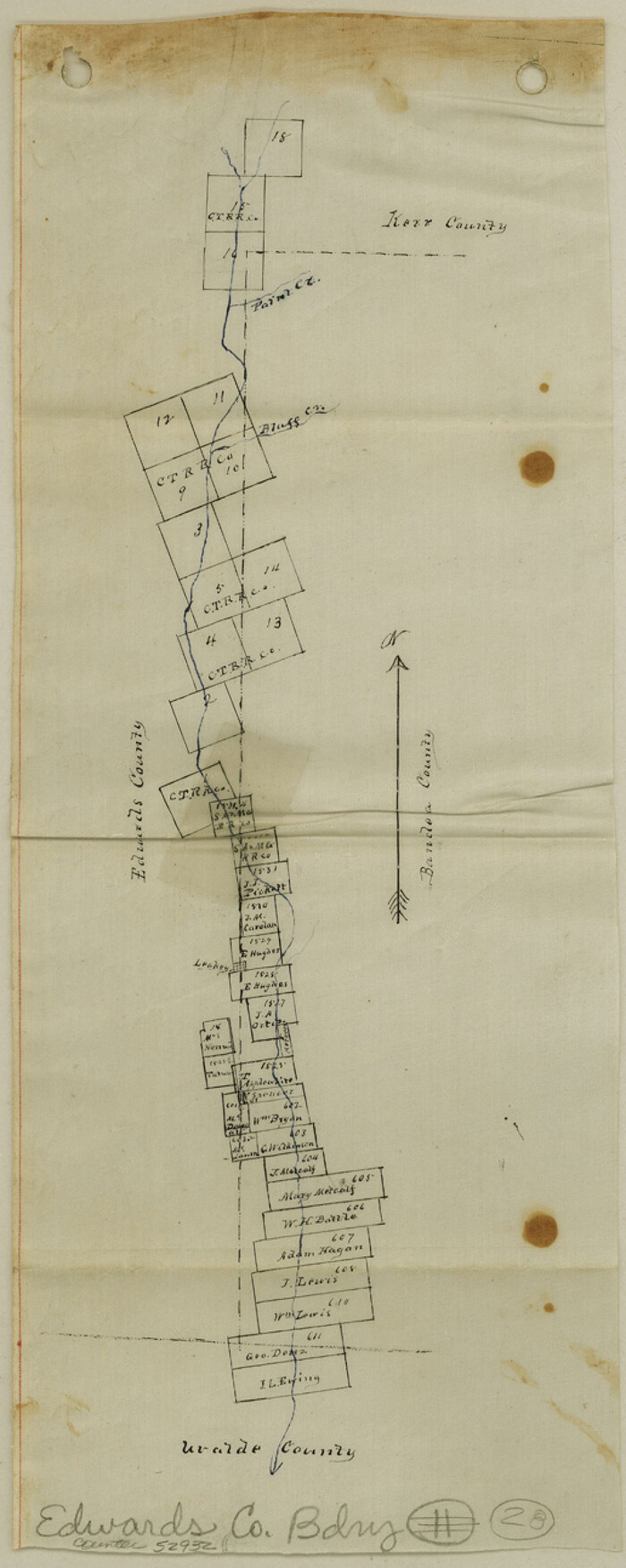 52932, Edwards County Boundary File 28, General Map Collection