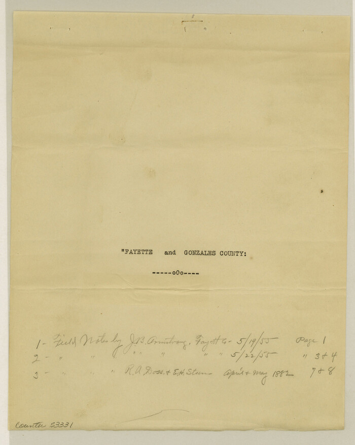 53331, Fayette County Boundary File 2, General Map Collection