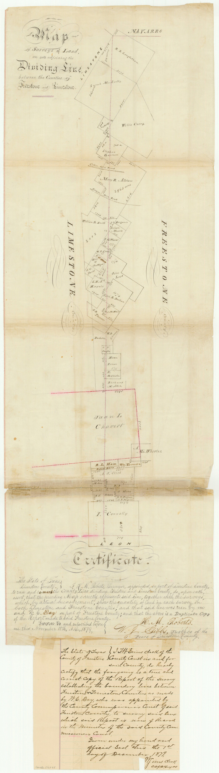 53598, Freestone County Boundary File 30b, General Map Collection