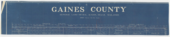 53652, Gaines County Boundary File 2, General Map Collection