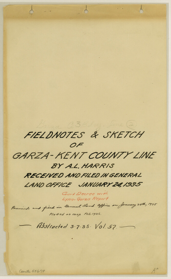 53683, Garza County Boundary File 3, General Map Collection