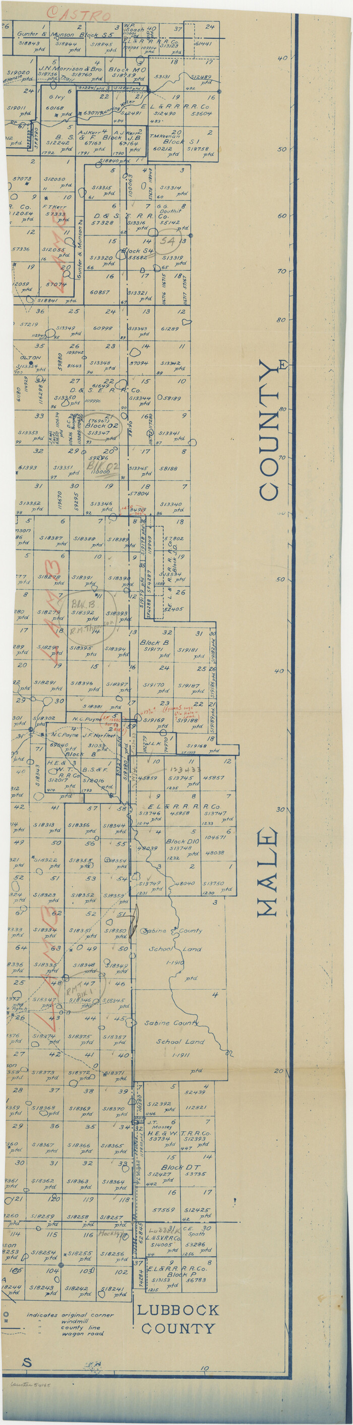 54145, Hale County Boundary File 10, General Map Collection