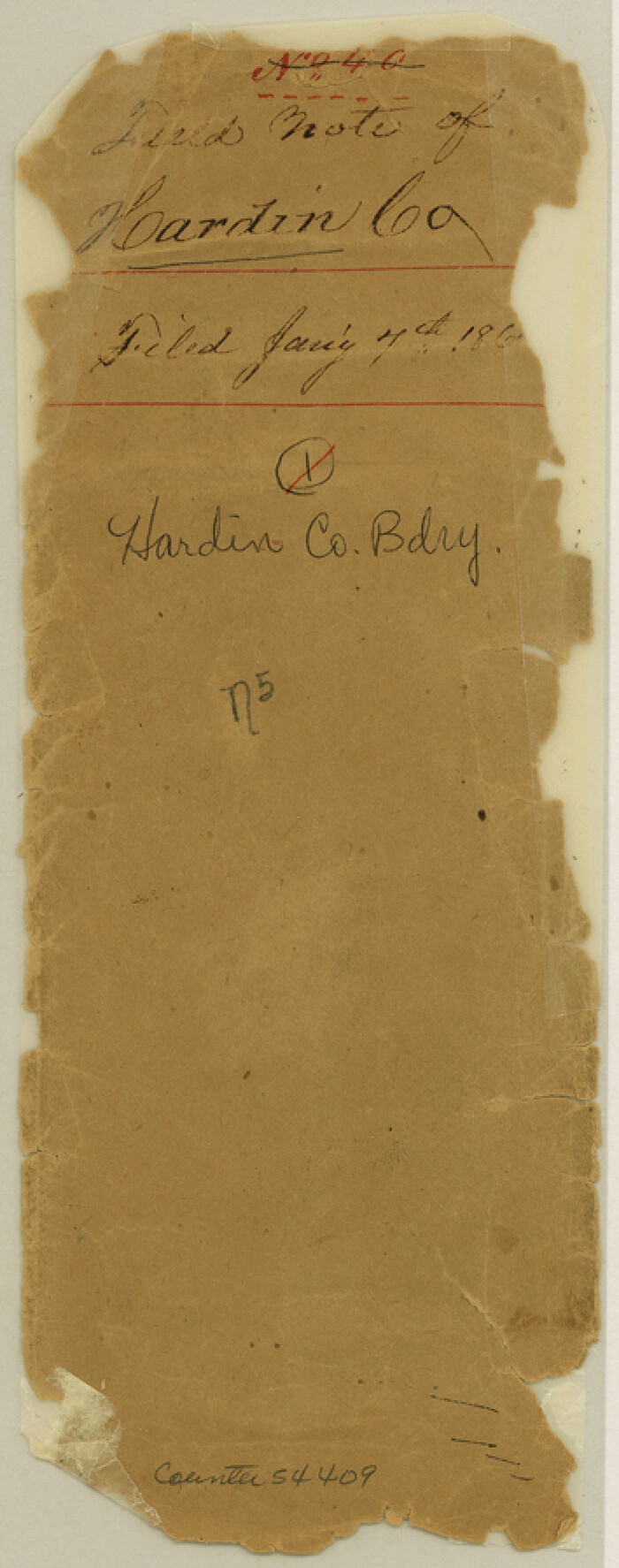 54409, Hardin County Boundary File 40, General Map Collection