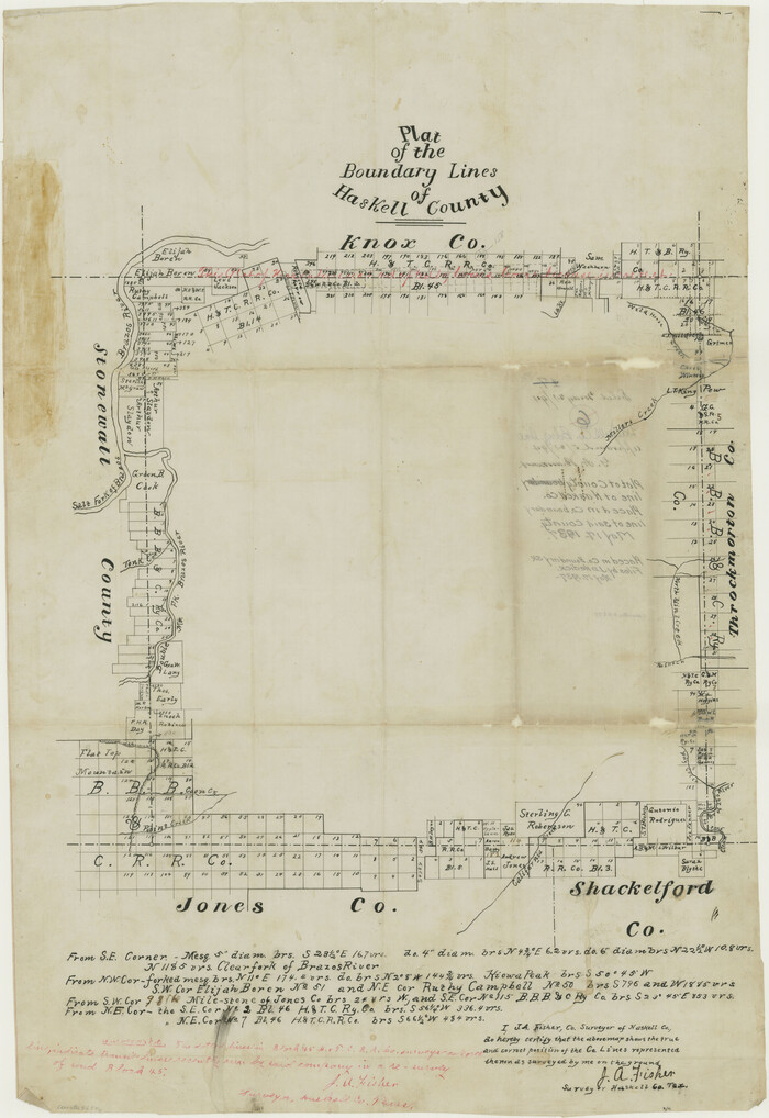 54576, Haskell County Boundary File 4b, General Map Collection
