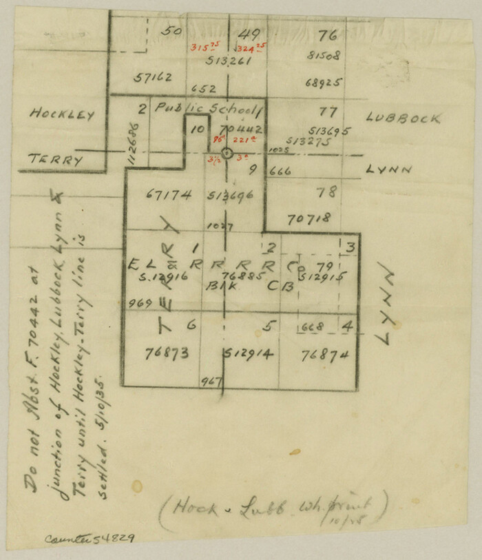 54829, Hockley County Boundary File 5, General Map Collection