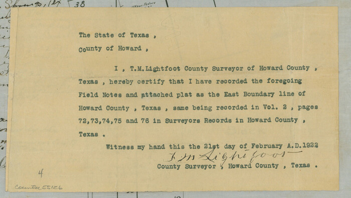 55126, Howard County Boundary File 2c, General Map Collection