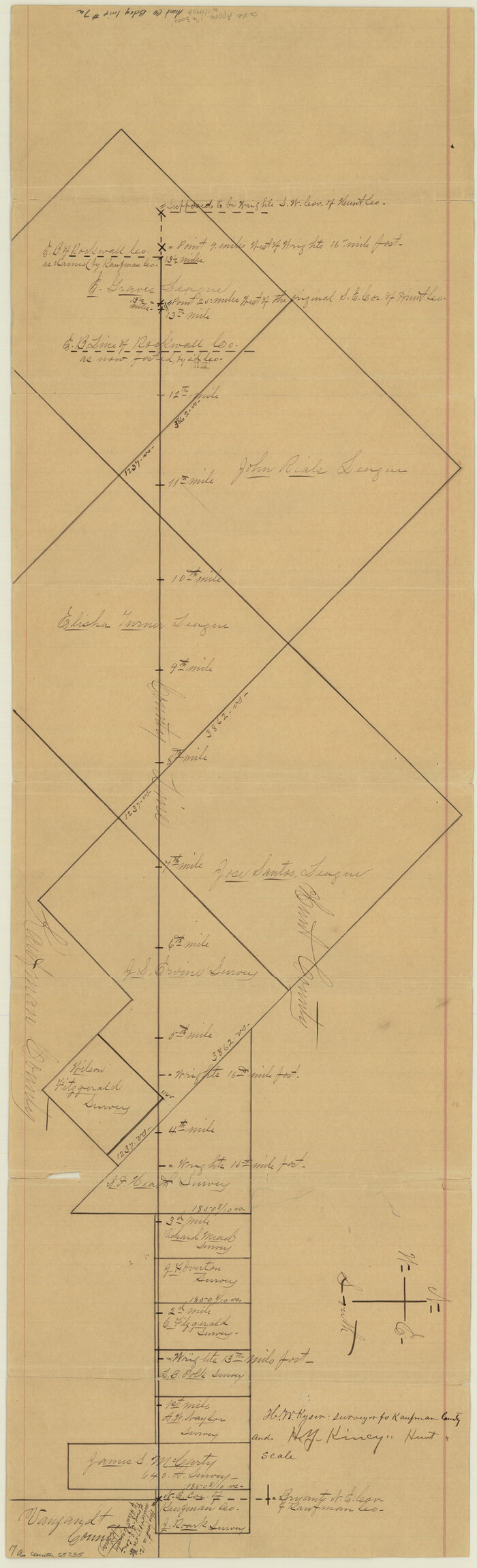 55235, Hunt County Boundary File 7a, General Map Collection