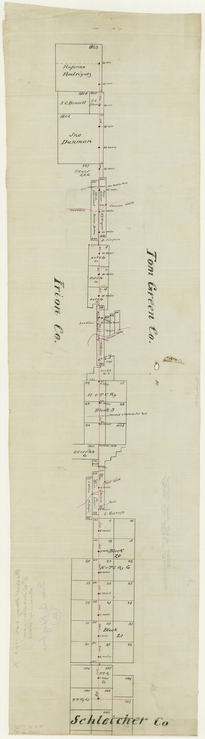55325, Irion County Boundary File 1a, General Map Collection