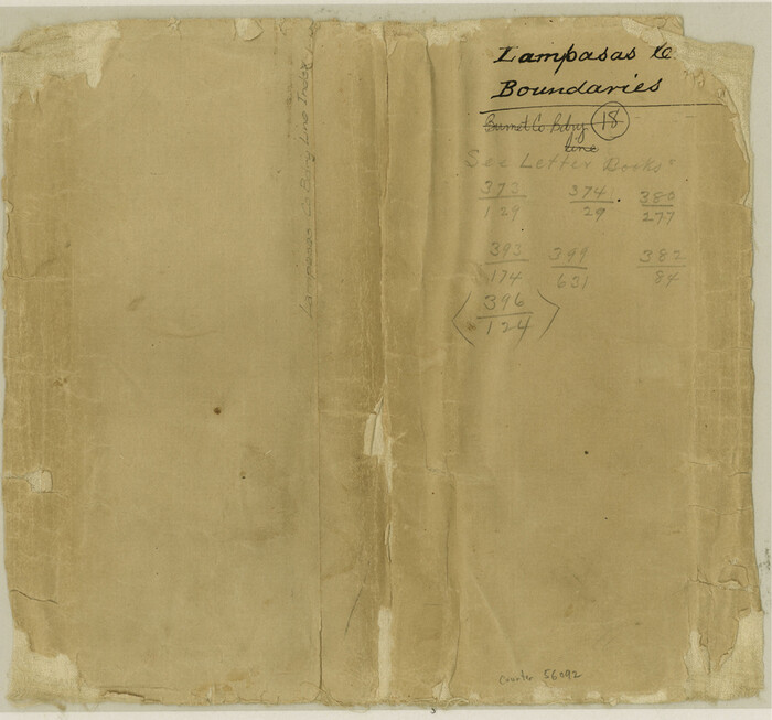 56092, Lampasas County Boundary File Index, General Map Collection
