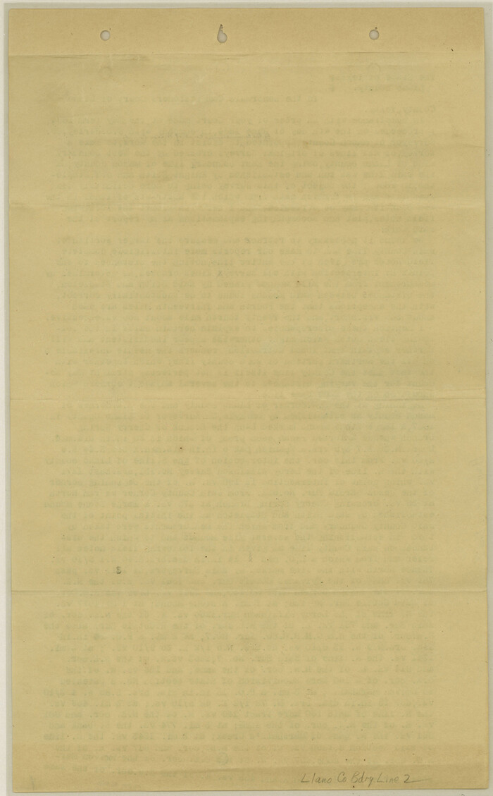 56443, Llano County Boundary File 2, General Map Collection