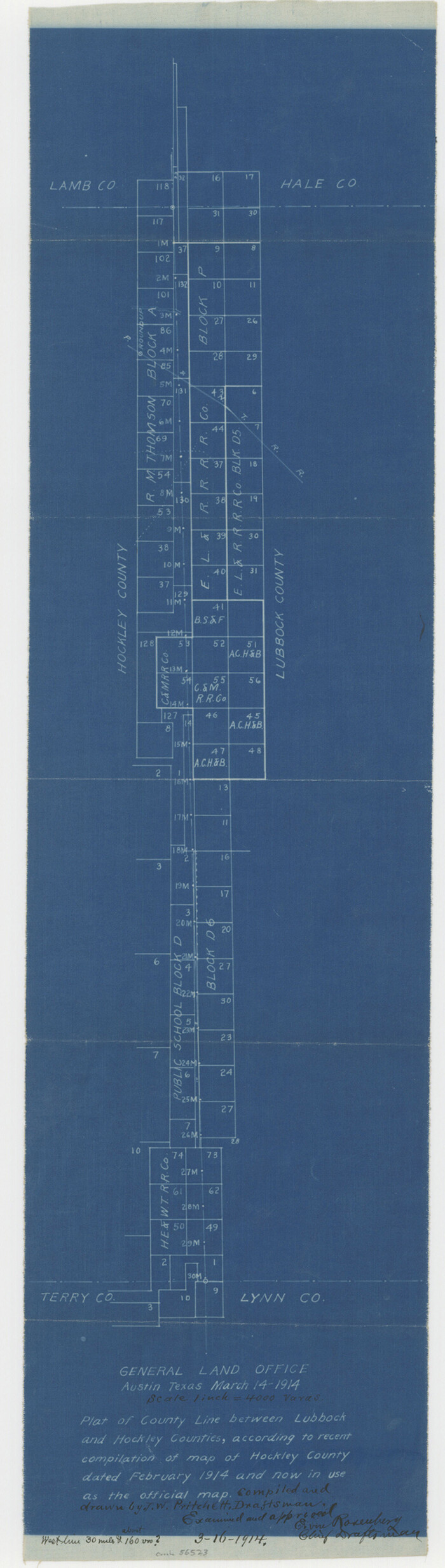 56523, Lubbock County Boundary File 7, General Map Collection