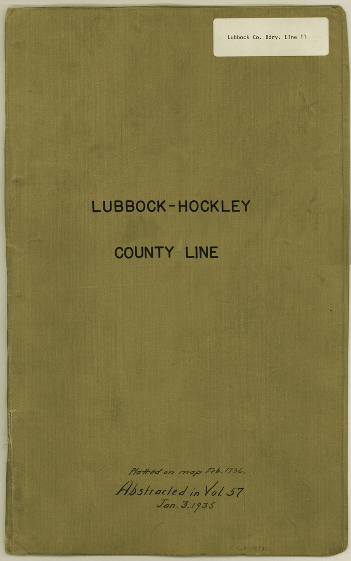 56583, Lubbock County Boundary File 11, General Map Collection