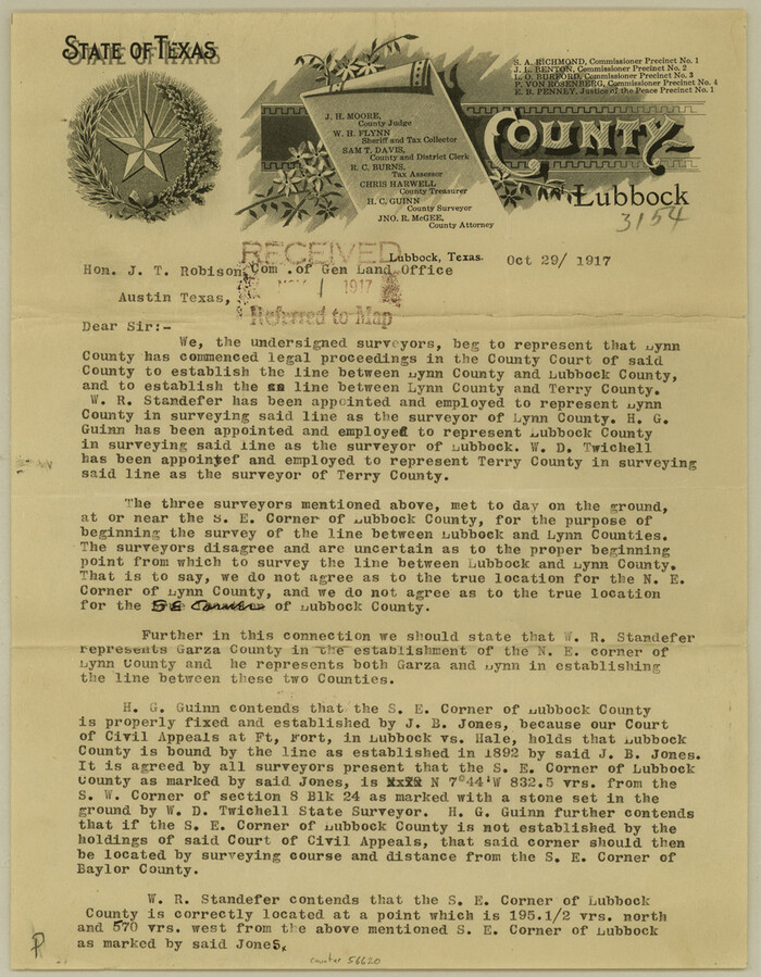 56620, Lynn County Boundary File 2, General Map Collection