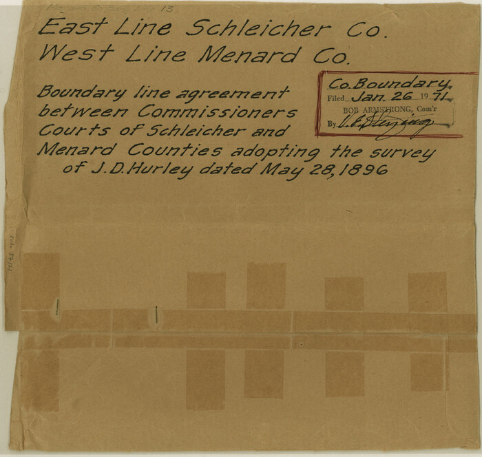 57121, Menard County Boundary File 13, General Map Collection
