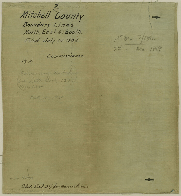 57334, Mitchell County Boundary File 1, General Map Collection