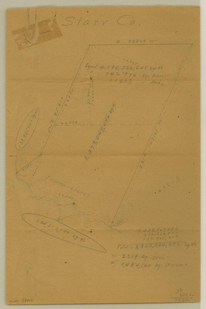 58814, Starr County Boundary File 2, General Map Collection