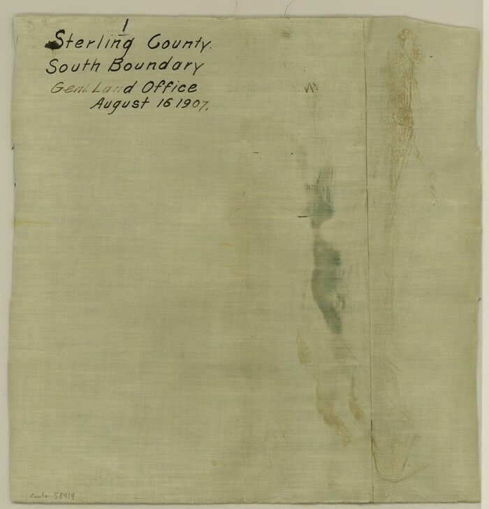 58919, Sterling County Boundary File 1, General Map Collection