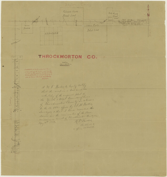 59281, Throckmorton County Boundary File 3, General Map Collection