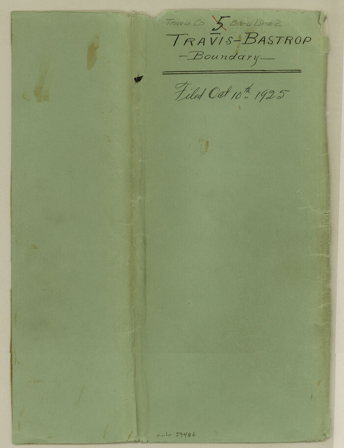 59406, Travis County Boundary File 2, General Map Collection