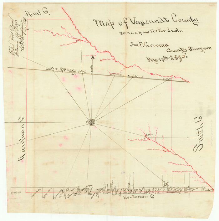 59649, Van Zandt County Boundary File 2a, General Map Collection