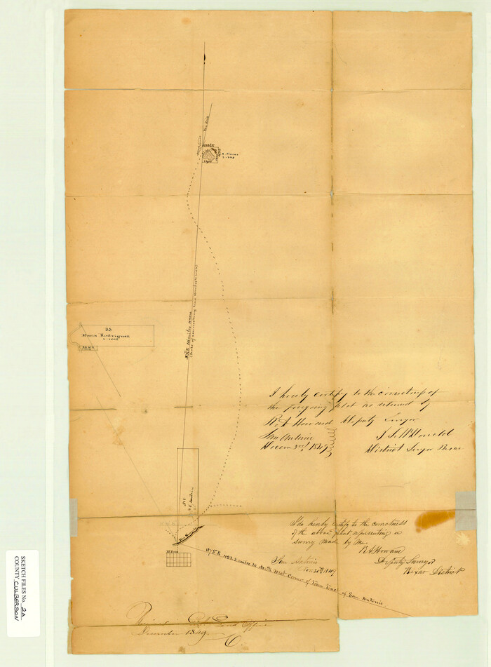 4852, Culberson County Sketch File 2a, General Map Collection