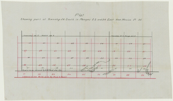 74959, Texas State Boundary Line 5, General Map Collection