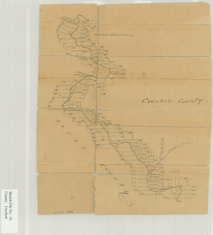 75924, Crockett County Sketch File 10, General Map Collection