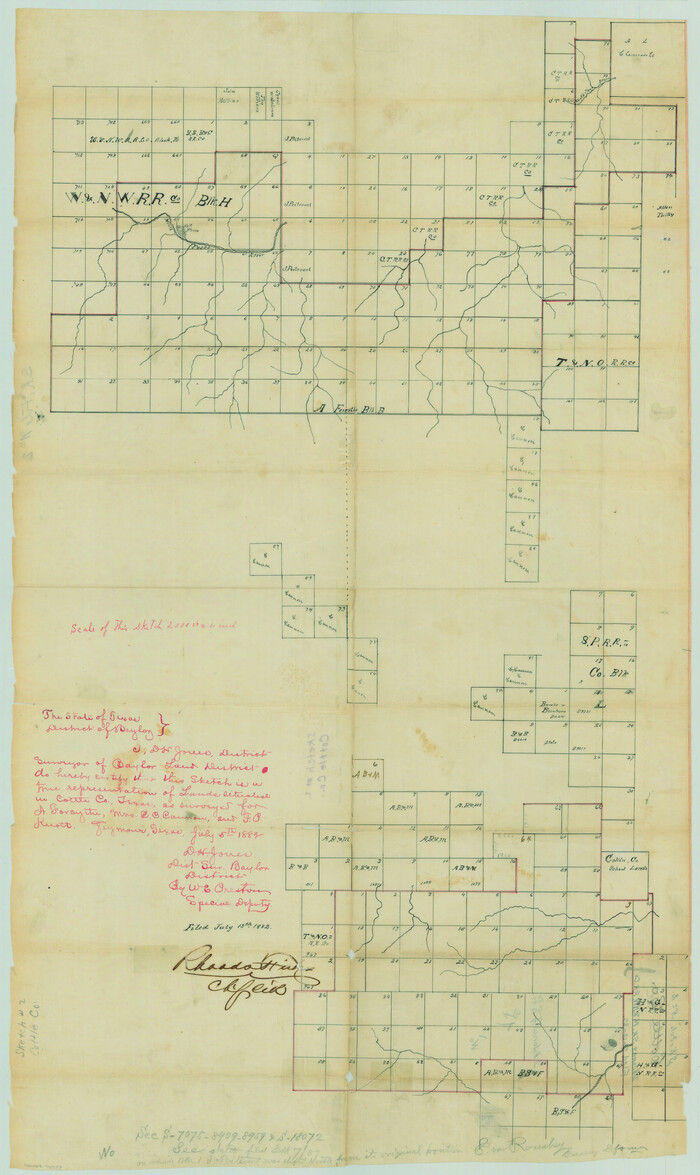 76757, Cottle County Sketch File 2, General Map Collection
