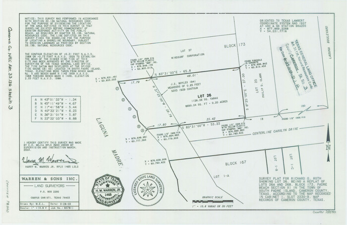 78540, Cameron County NRC Article 33.136 Sketch 3, General Map Collection