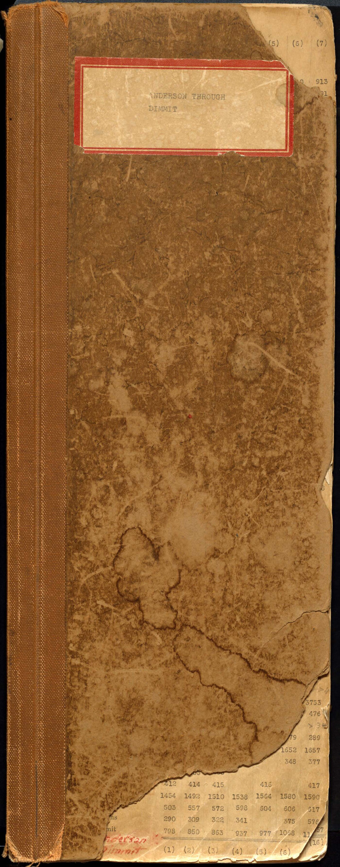 82965, [Abstract Numbering Register - Anderson through Dimmit], General Map Collection