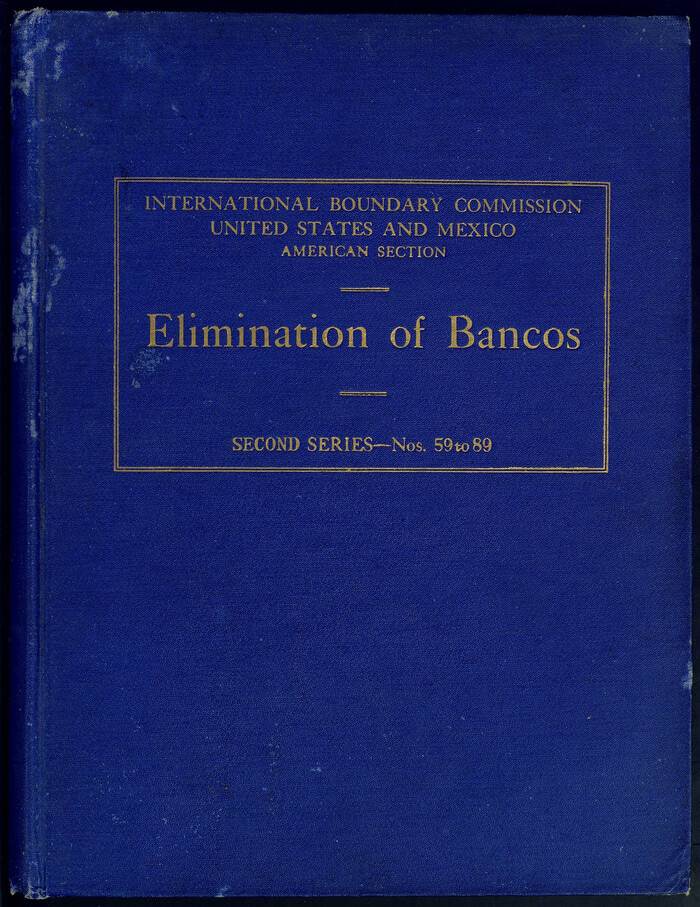 83125, Proceedings of the International Boundary Commission, United States and Mexico, American Section, Elimination of Bancos, Treaty of 1905, General Map Collection