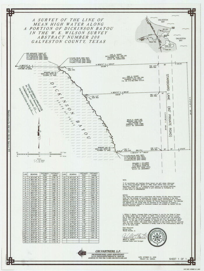 83405, Galveston County NRC Article 33.136 Sketch 34, General Map Collection