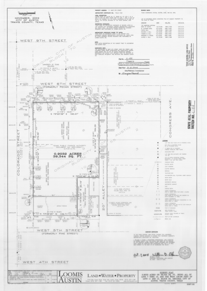 83550, Travis County State Real Property Sketch 10, General Map Collection