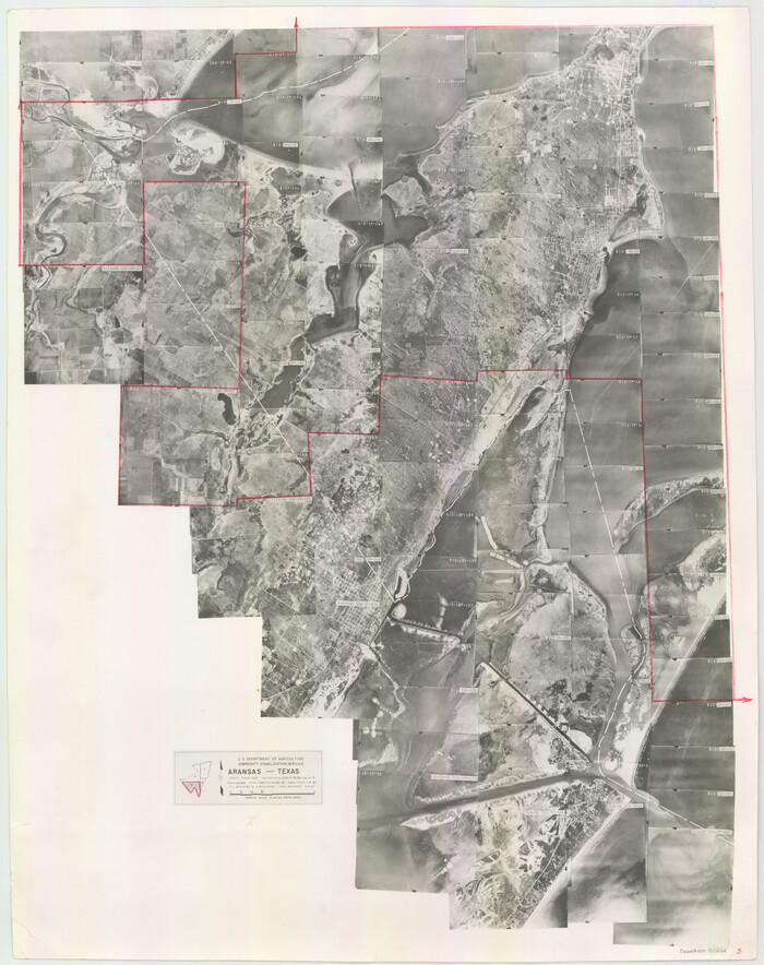 83661, Aransas County Aerial Photograph Index Sheet 3, General Map Collection