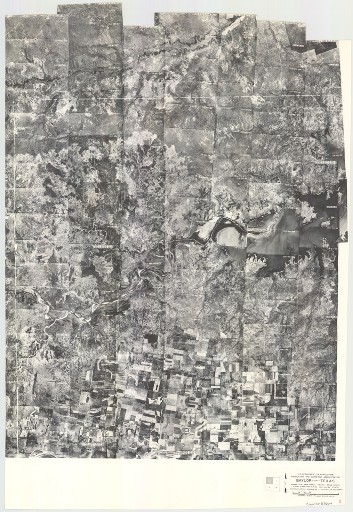 83664, Baylor County Aerial Photograph Index Sheet 2, General Map Collection